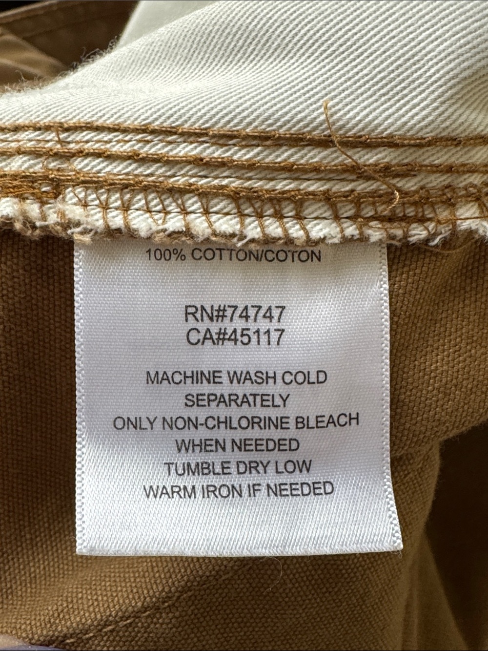 RedHead Tan Chino Pants - Straight Leg Casual Utility Cargo 42x30 - Picture 7 of 8